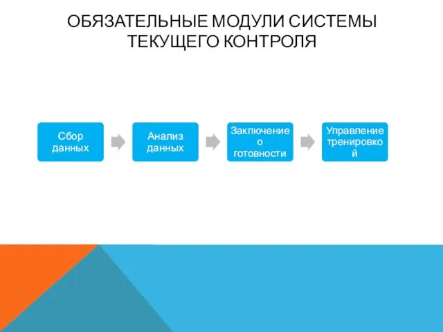 ОБЯЗАТЕЛЬНЫЕ МОДУЛИ СИСТЕМЫ ТЕКУЩЕГО КОНТРОЛЯ