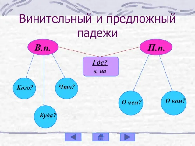 Винительный и предложный падежи