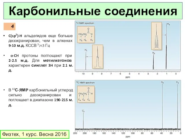 Физтех, 1 курс. Весна 2016 Карбонильные соединения C(sp2)-H альдегидов еще