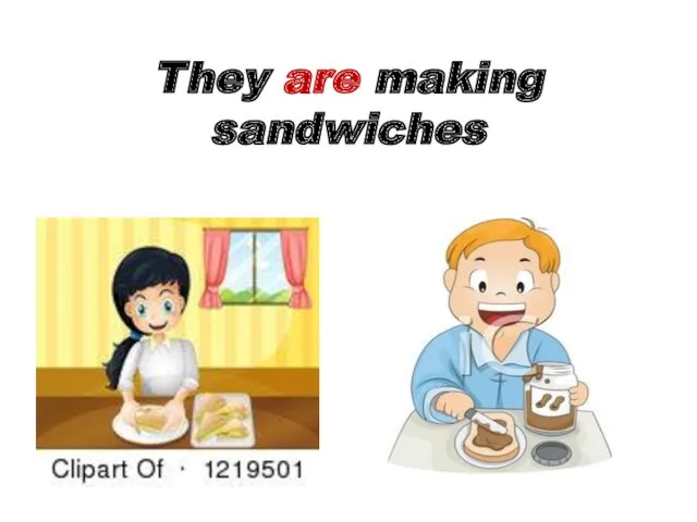 They are making sandwiches