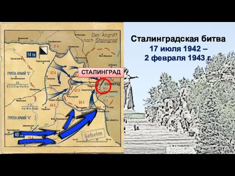 Сталинградская битва 17 июля 1942 – 2 февраля 1943 г. СТАЛИНГРАД