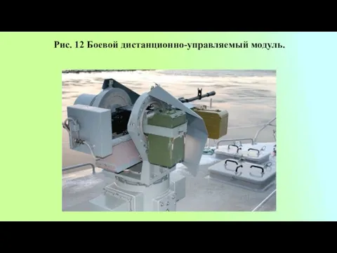 Рис. 12 Боевой дистанционно-управляемый модуль.