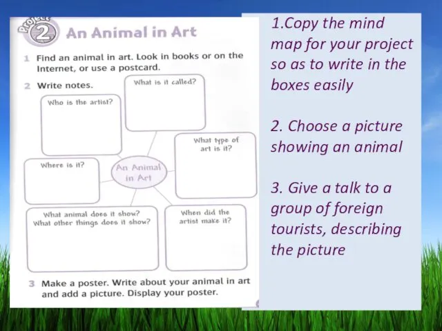 1.Copy the mind map for your project so as to