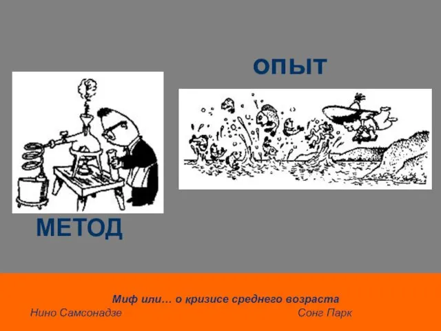 Метод МЕТОД Миф или… о кризисе среднего возраста Нино Самсонадзе Сонг Парк опыт