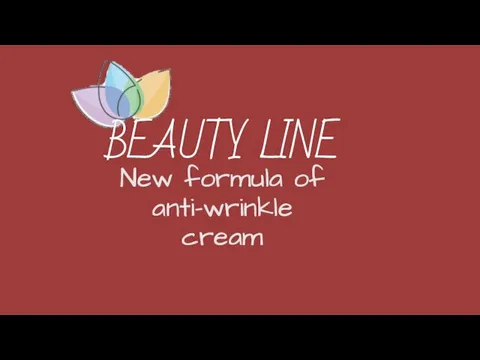 BEAUTY LINE New formula of anti-wrinkle cream