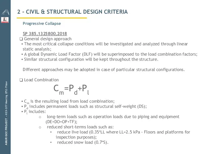 2 - CIVIL & STRUCTURAL DESIGN CRITERIA AMUR GCC PROJECT