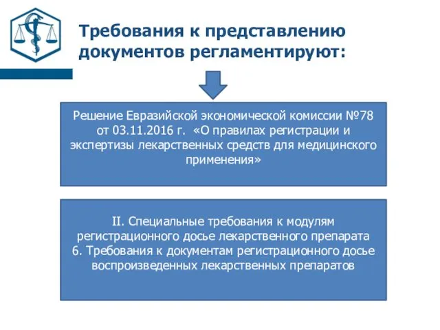 Требования к представлению документов регламентируют: Решение Евразийской экономической комиссии №78