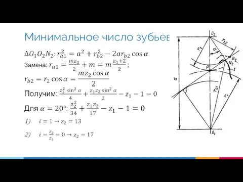 Минимальное число зубьев