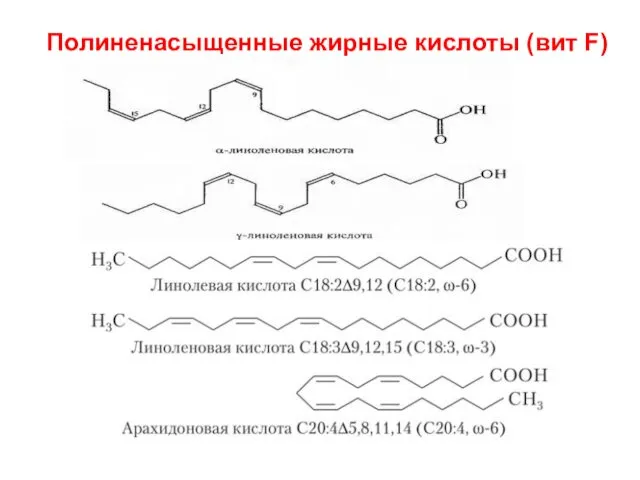 Полиненасыщенные жирные кислоты (вит F)