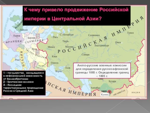 Англо-русские военные комиссии для определения русско-афганской границы 1885 г. Определение