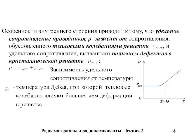 Радиоматериалы и радиокомпоненты. Лекция 2. Особенности внутреннего строения приводит к