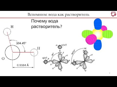 Почему вода растворитель? Вспомним: вода как растворитель