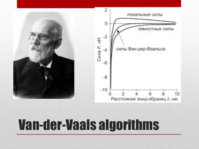 Van-der-Vaals algorithms