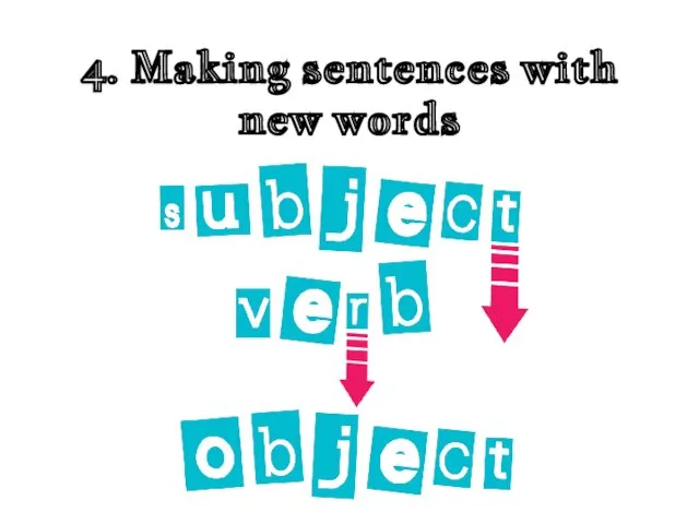 4. Making sentences with new words