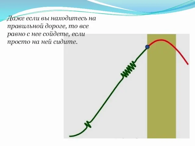 Даже если вы находитесь на правильной дороге, то все равно