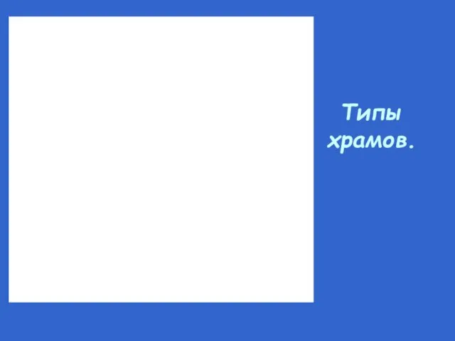 Типы храмов.