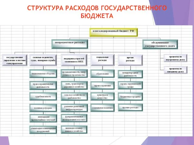 СТРУКТУРА РАСХОДОВ ГОСУДАРСТВЕННОГО БЮДЖЕТА