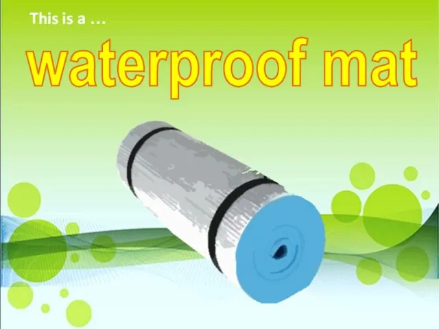 waterproof mat This is a …