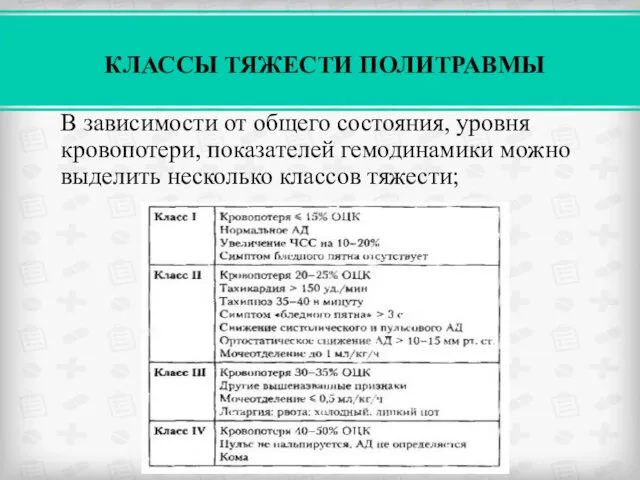 В зависимости от общего состояния, уровня кровопотери, показателей гемодинамики можно