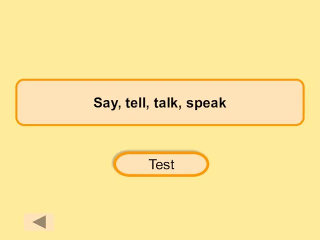 Say, tell, talk, speak Test