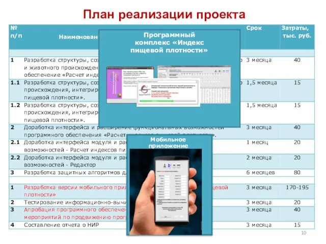 План реализации проекта