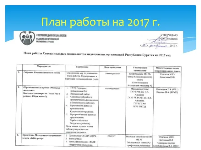 План работы на 2017 г.