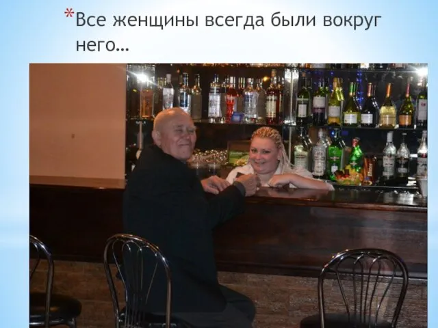 Все женщины всегда были вокруг него…