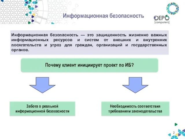 Информационная безопасность Информационная безопасность — это защищенность жизненно важных информационных