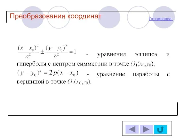 Оглавление: Преобразования координат