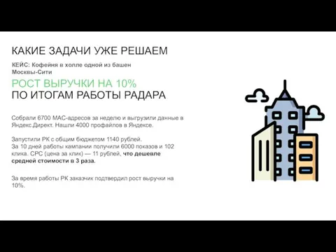 КАКИЕ ЗАДАЧИ УЖЕ РЕШАЕМ РОСТ ВЫРУЧКИ НА 10% ПО ИТОГАМ