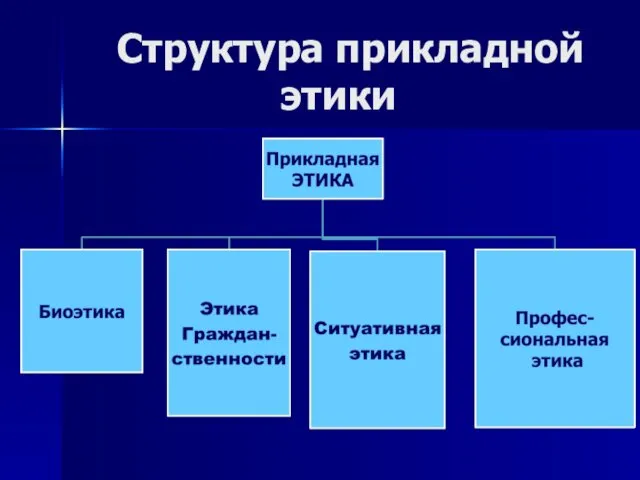 Структура прикладной этики