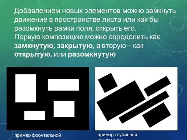 Добавлением новых элементов можно замкнуть движение в пространстве листа или