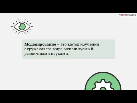 Моделирование – это метод изучения окружающего мира, используемый различными науками.