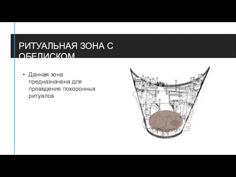 РИТУАЛЬНАЯ ЗОНА С ОБЕЛИСКОМ Данная зона предназначена для проведения похоронных ритуалов