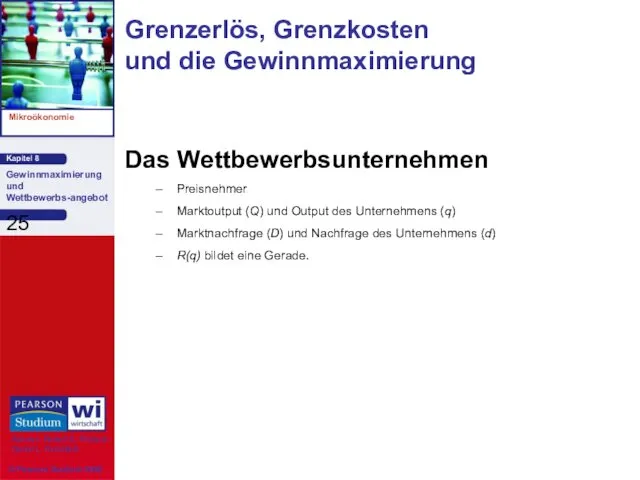 Das Wettbewerbsunternehmen Preisnehmer Marktoutput (Q) und Output des Unternehmens (q)