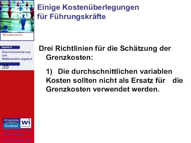 Einige Kostenüberlegungen für Führungskräfte Drei Richtlinien für die Schätzung der