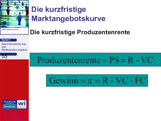 Die kurzfristige Produzentenrente Die kurzfristige Marktangebotskurve