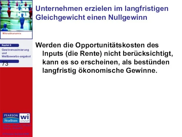 Werden die Opportunitätskosten des Inputs (die Rente) nicht berücksichtigt, kann