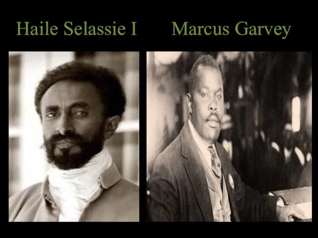 Haile Selassie I Marcus Garvey