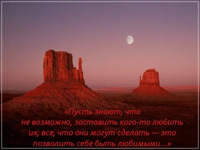 «Пусть знают, что не возможно, заставить кого-то любить их, все,