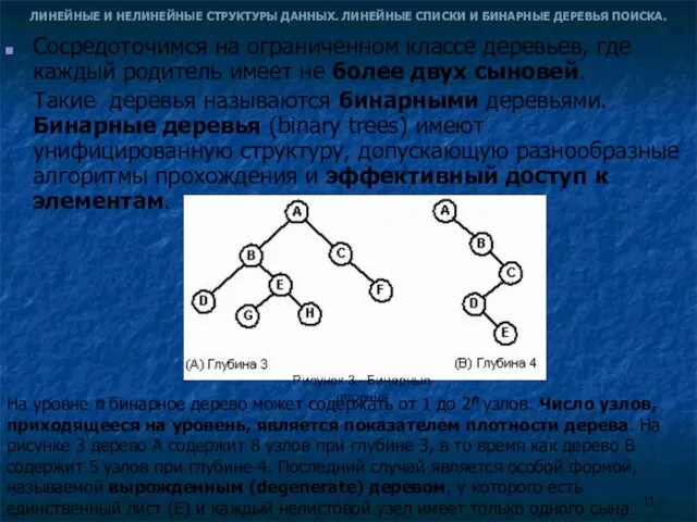 ЛИНЕЙНЫЕ И НЕЛИНЕЙНЫЕ СТРУКТУРЫ ДАННЫХ. ЛИНЕЙНЫЕ СПИСКИ И БИНАРНЫЕ ДЕРЕВЬЯ