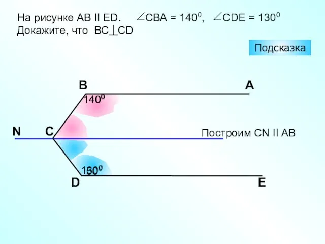 E D A Построим CN II AB B C Подсказка