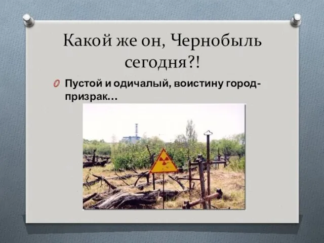 Какой же он, Чернобыль сегодня?! Пустой и одичалый, воистину город-призрак…
