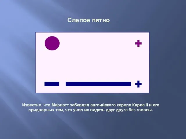 Известно, что Мариотт забавлял английского короля Карла II и его придворных тем, что