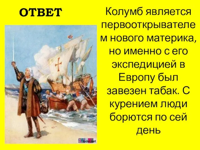 Колумб является первооткрывателем нового материка, но именно с его экспедицией