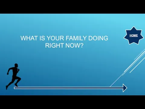 WHAT IS YOUR FAMILY DOING RIGHT NOW? HOME