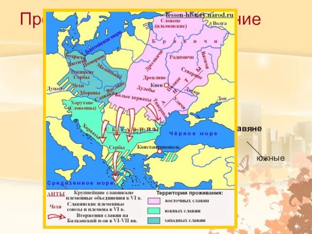 Происхождение и расселение восточных славян Индоевропейцы Балтославянские племена балты славяне восточные западные южные украинцы белорусы русские