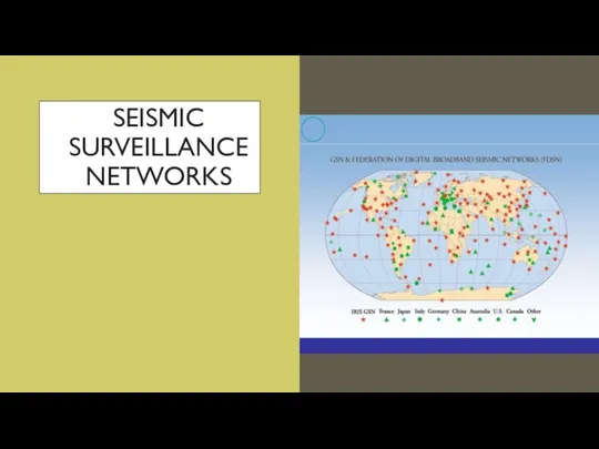 SEISMIC SURVEILLANCE NETWORKS