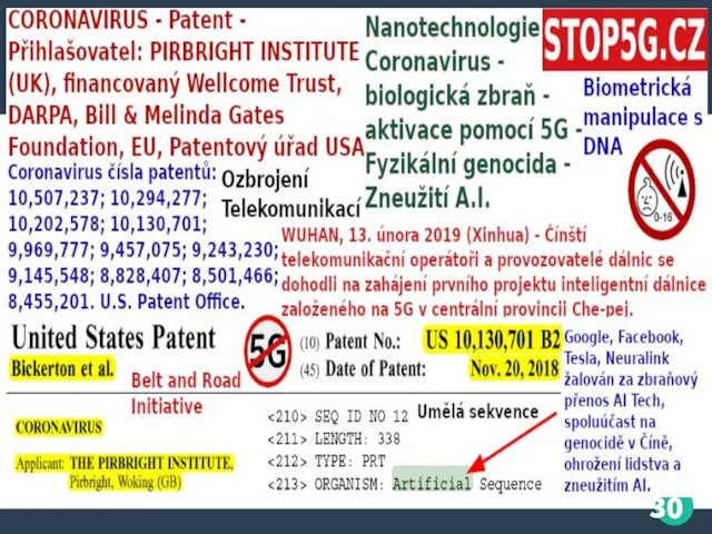 5G – Nanotechnologie - Coronavirus