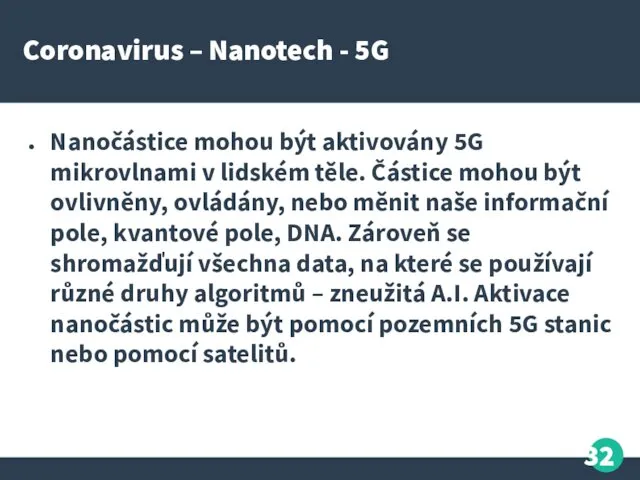 Coronavirus – Nanotech - 5G Nanočástice mohou být aktivovány 5G